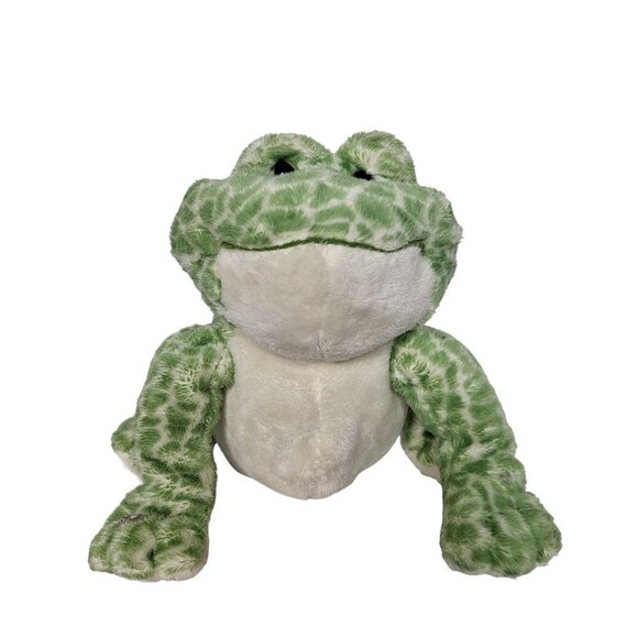 Ganz Webkinz Green Spotted Bullfrog Plush Stuffed Animal 7.5" - Picture 1 of 5